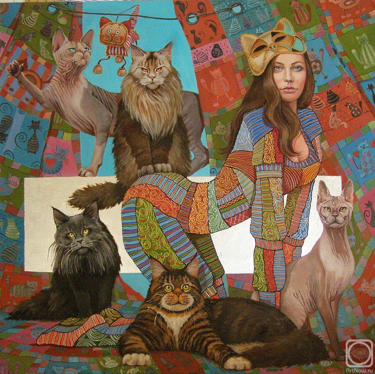 Mishchenko-Sapsay Svetlana. Cat manners or March mood