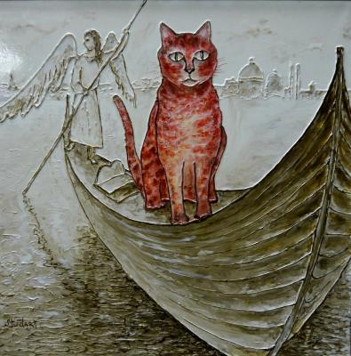 Red Cat Riding (). Stydenikin Yury