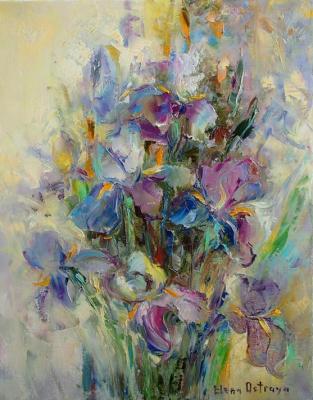 The charm of irises. Ostraya Elena