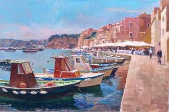Italy. Procida island (Classical Painting). Ryzhenko Vladimir