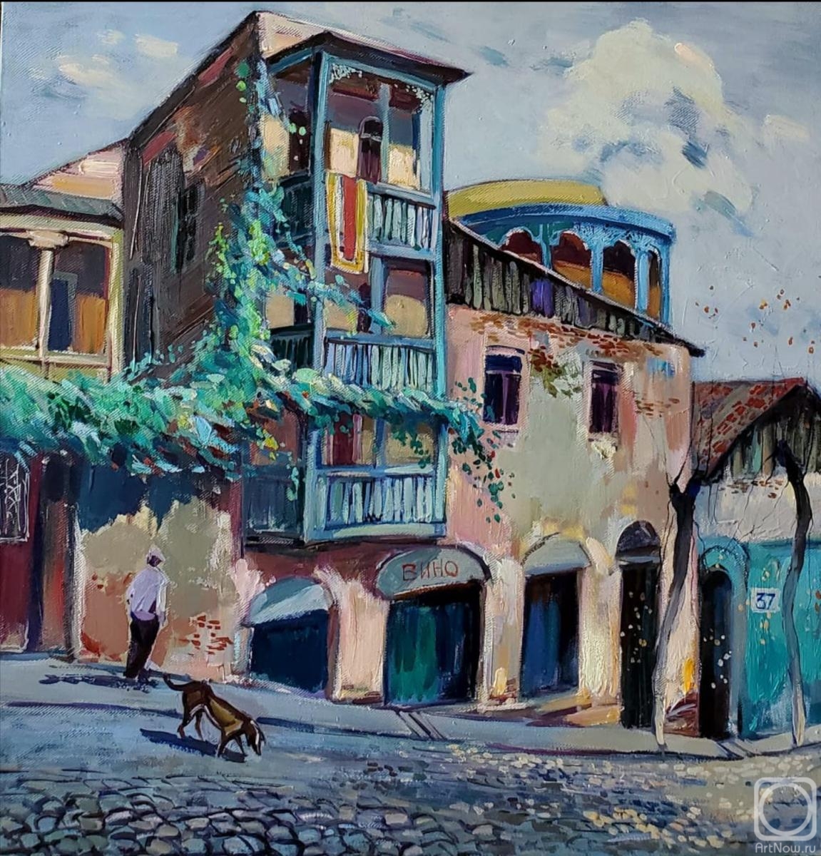 Chatinyan Mger. Old street in Yerevan