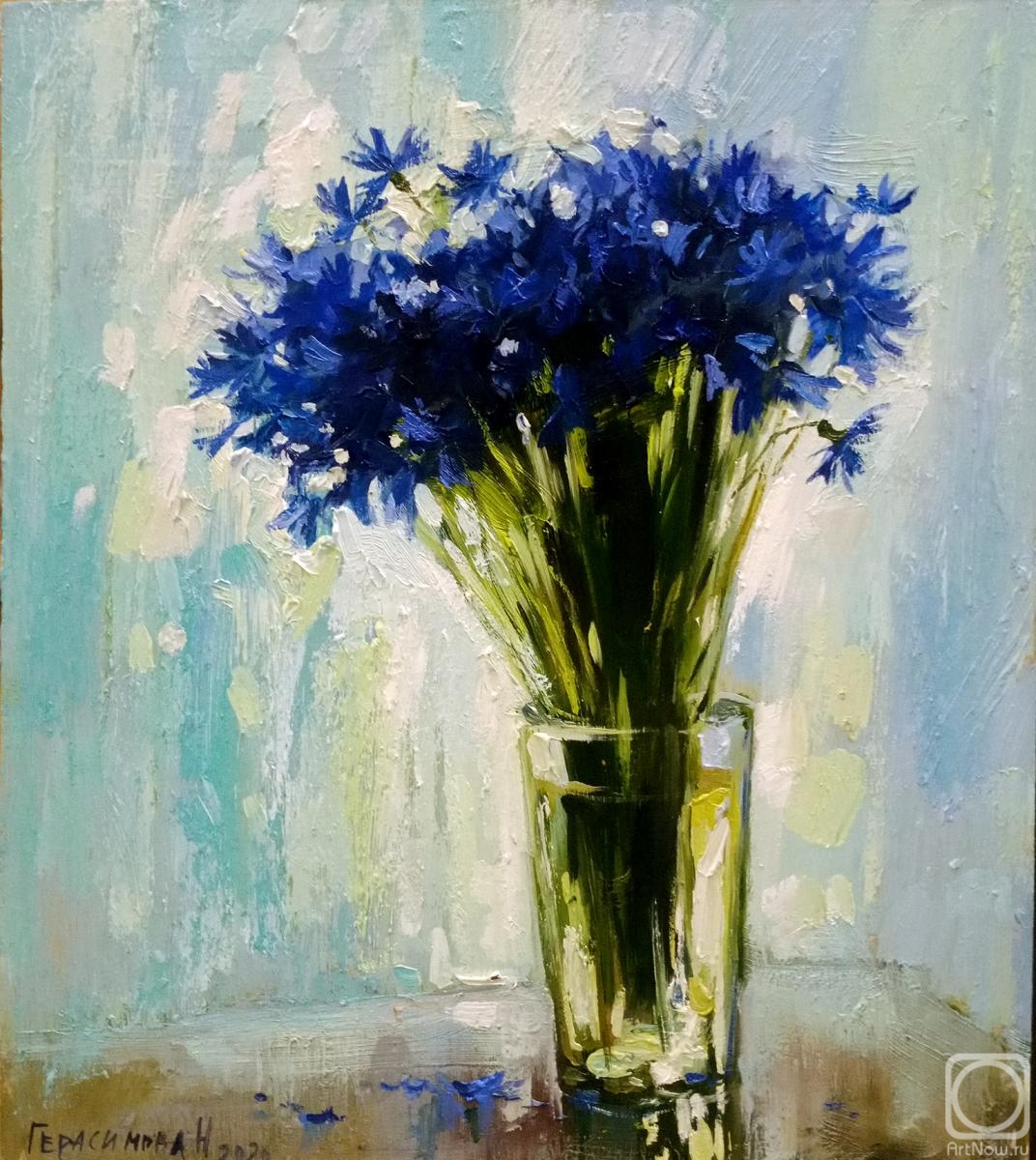 Gerasimova Natalia. Blue bouquet