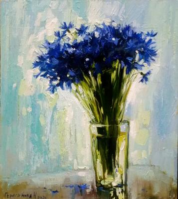 Gerasimova Natalia Aleksandrovna. Blue bouquet
