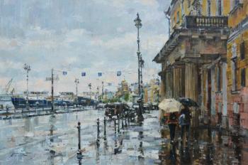 Rain on the embankment. Eskov Pavel