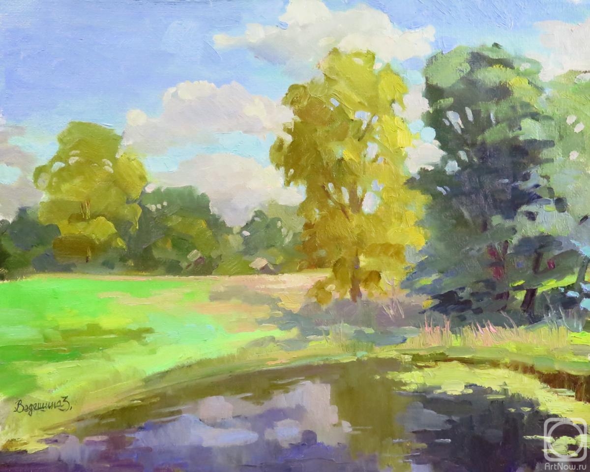 Vedeshina Zinaida. Tutaev. Pond by the road