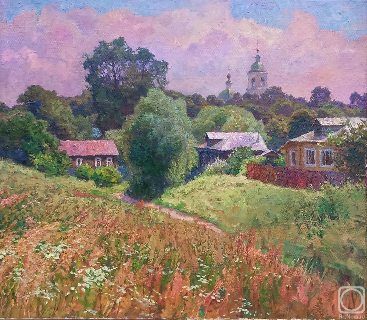 Ryzhenko Vladimir. Top of summer. Village Leonovo