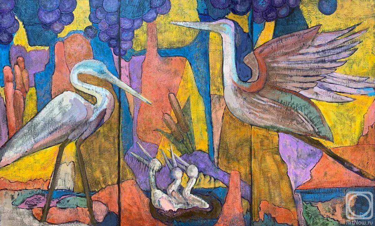 Mamontova Yuliya. Herons - birds of Poseidon