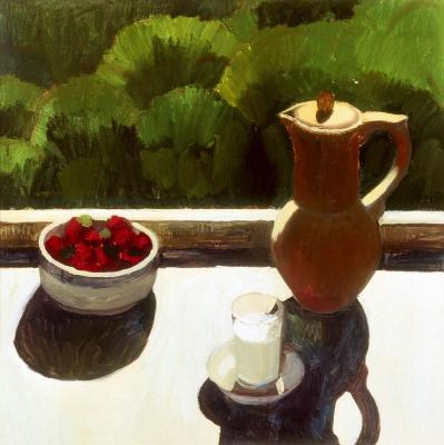 Still life with strawberries. Minko Svetlana