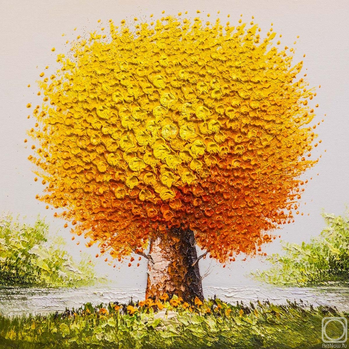 Vlodarchik Andjei. Wish Tree. Orange Color