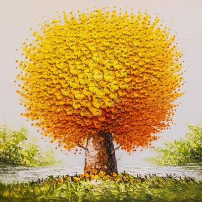 Wish Tree. Orange Color (The Tree Of Desires). Vlodarchik Andjei