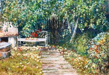 Garden corner. Apple Spas. Vasileva Oksana