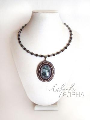 Necklace with pendant "Mystery" (agate) (   ). Lavrova Elena
