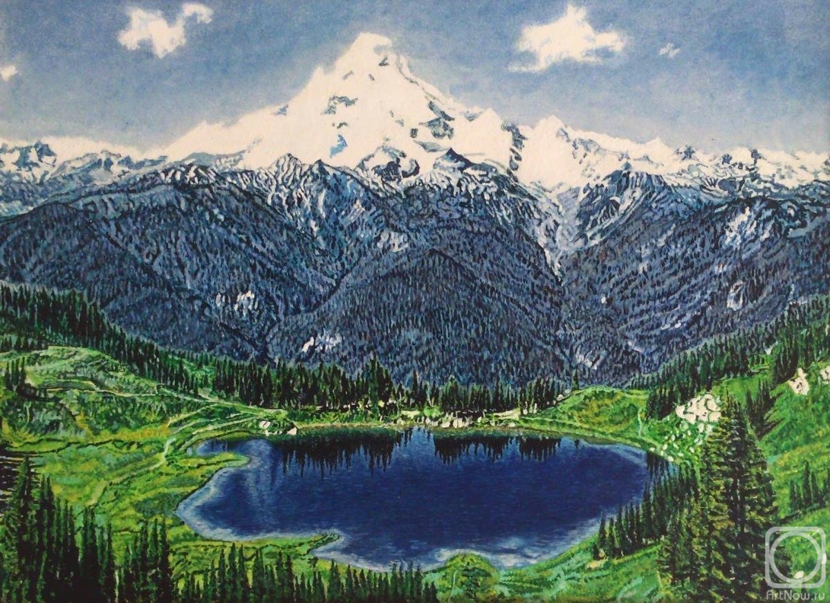 Strelov Viktor. Lake in the mountains