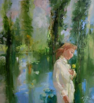 Anisimova Galina Petrovna. At a lake