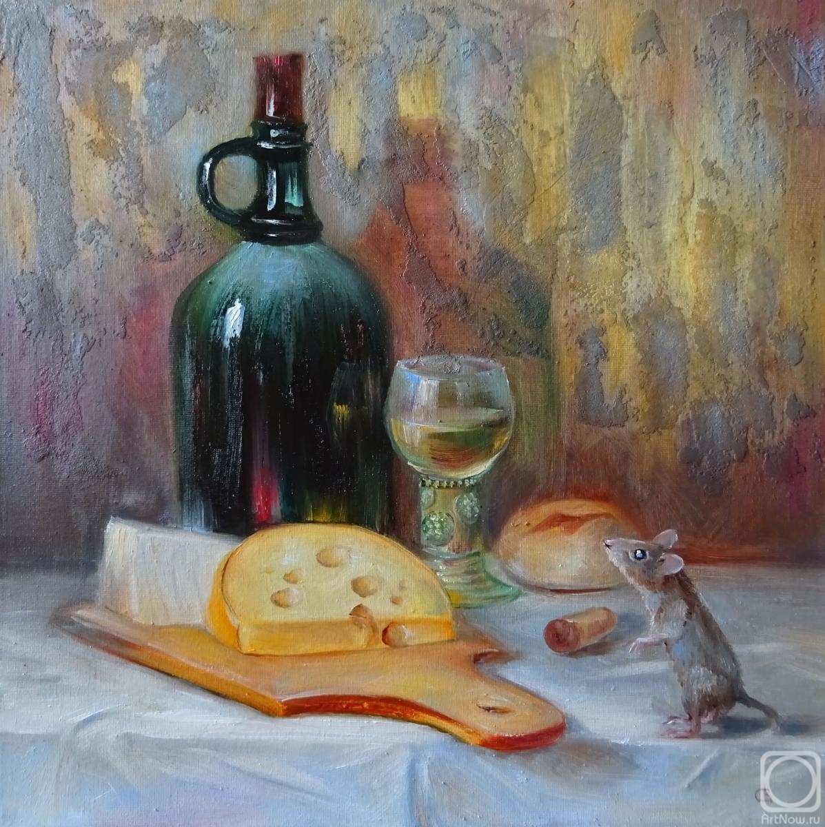 Razumova Svetlana. Still life with cheese