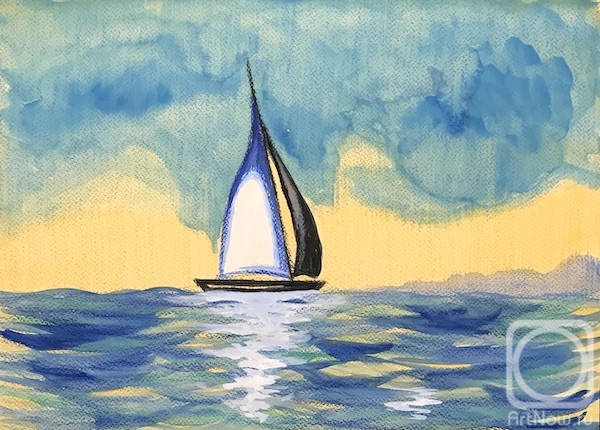 Lukaneva Larissa. Copy 165 (yacht at sea)