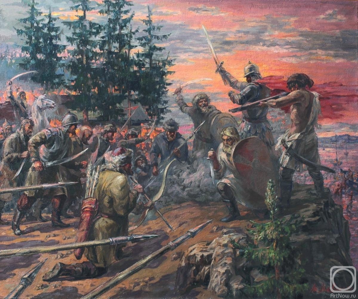 Lyssenko Andrey. The decisive battle of chieftain Yermak in Siberia