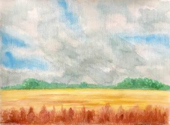 Copy 83 (landscape with field and sky). Lukaneva Larissa