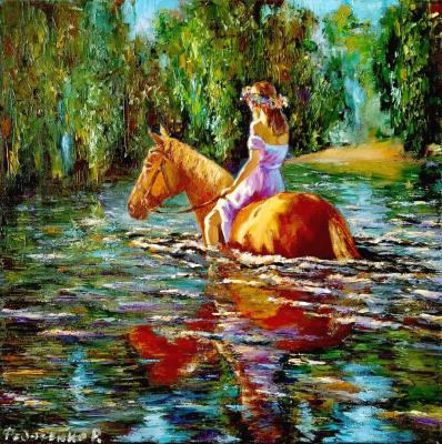 Horse bathing. Fedosenko Roman