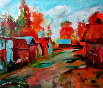 On the outskirts of the village. Pitaev Valery