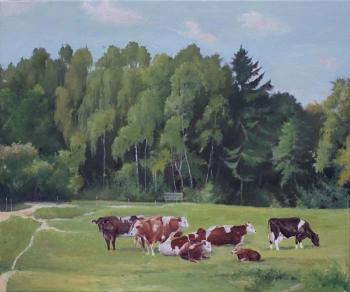 In the meadow (The Shepherd). Tafel Zinovy