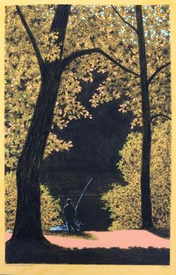 The Autumn's angler. Monakhov Ruben