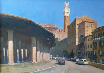 Square of Siena (Painting With A View Of Italy). Ryzhenko Vladimir