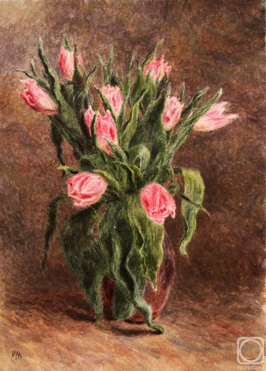 Lomanova Irina. Pink tulips