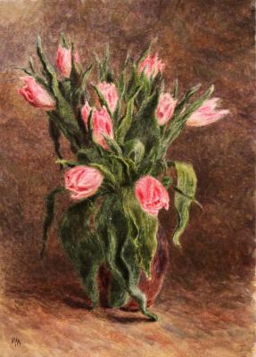 Pink tulips. Lomanova Irina