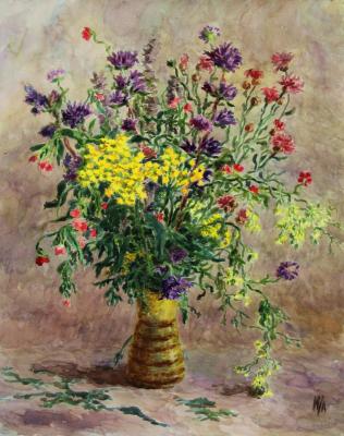 Bright bouquet. Lomanova Irina