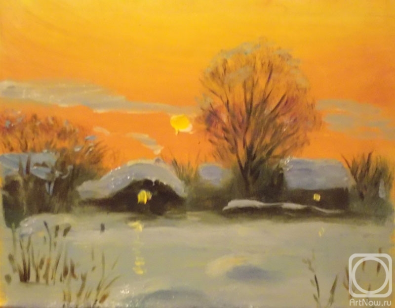Dyomin Pavel. Winter evening