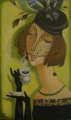 Panina Kira Borisovna. Evening coffee