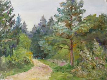 Road in the forest. Novikova Marina