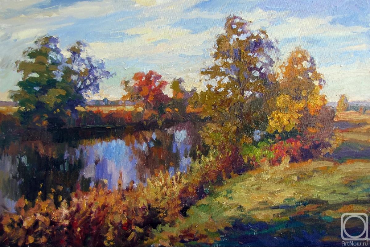 Rodionov Igor. Sunny October. Glubokoe Lake near the city of Vladimir