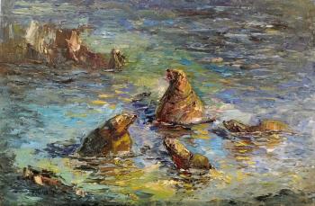 Sea lions. Polyudova Evgeniya
