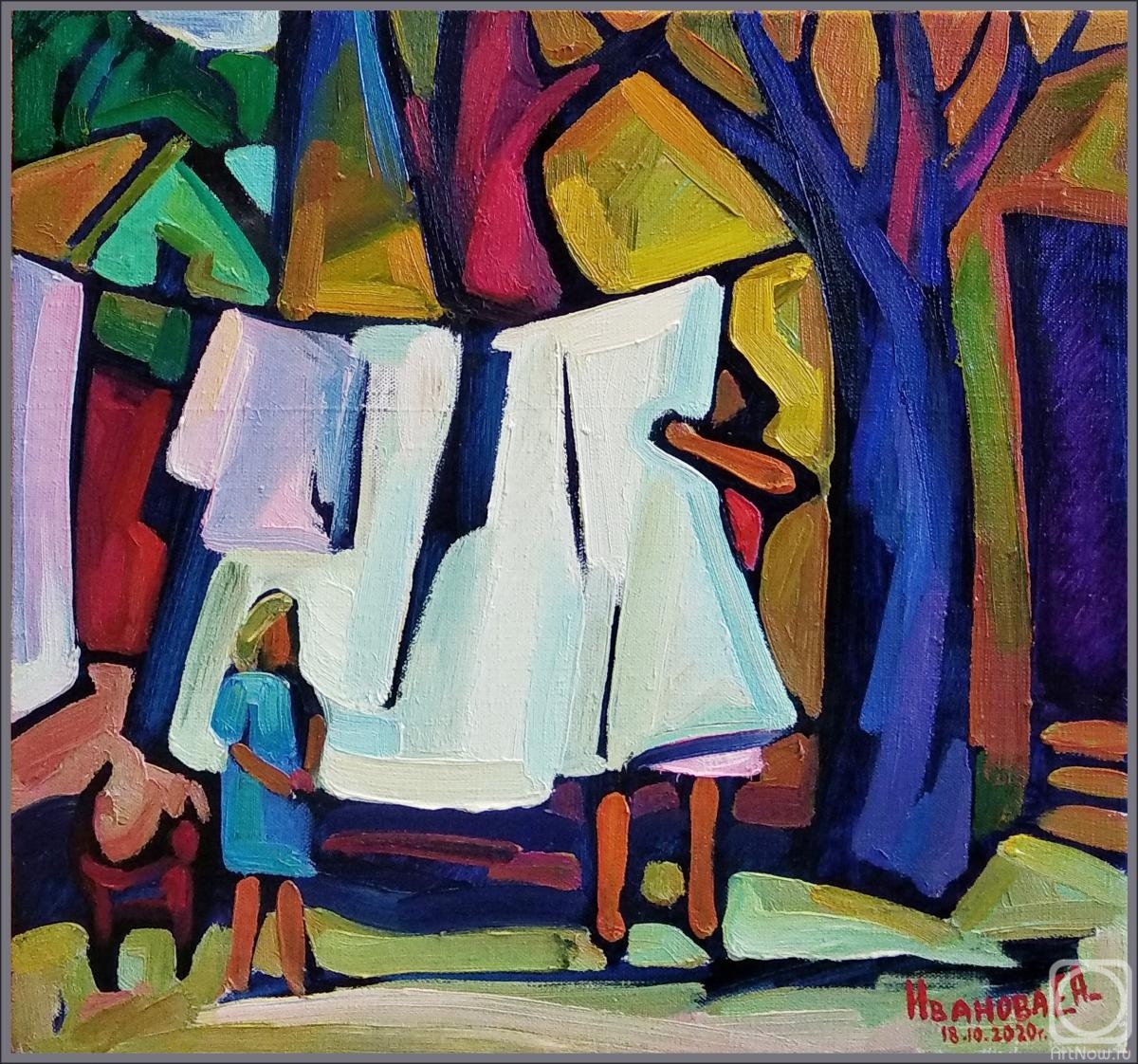 Ivanova Ekaterina. Village sketches - Aunt Nadia