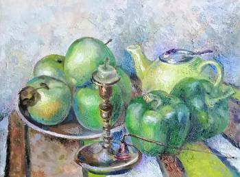 Green still life