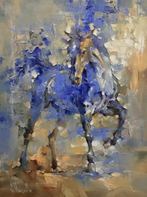 Blue horse. Singatullin Marsel