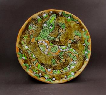 Lizard (Lizard On A Decorative Plate). Stepanova Elena