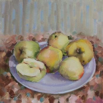 Lapteva Olga Leonidovna. Apples on a plate