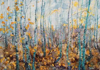 Birchs (Abstraction With Birches). Savinova Roza