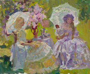 Summer tea party (Russian Manor). Blinkova Anzhela