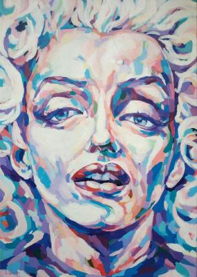 Marilyn Monroe. In the wind (Celebrities Portrait). Shmitko Liudmila