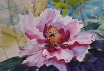Peony (Beautiful Flowers In Watercolor). Orlenko Valentin