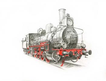 The Locomotive "Sheep". Retro