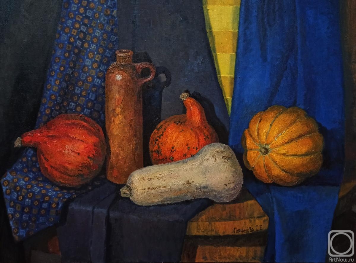 Goryunova Olga. Still life with pumpkins
