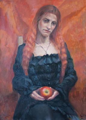 The girl with the Apple
