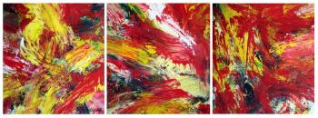 Triptych OF-33 (Abstract Expressionism Paintings). Frolov Oleg