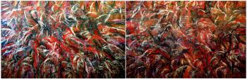 Diptych. Reflection. Relief From The Pain Of Existence. Domineering Factor (Relief Paintings). Frolov Oleg