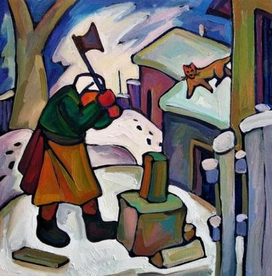 Winter day (Russian Village Life). Ivanova Ekaterina